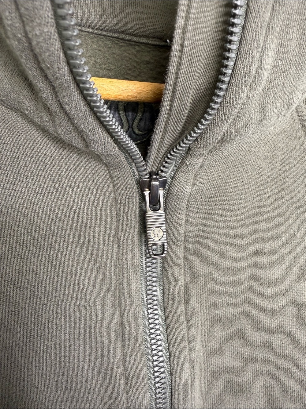 LULULEMON Army Green Scuba Oversized Funnel Neck Half Zip Jacket - Picture 4 of 8